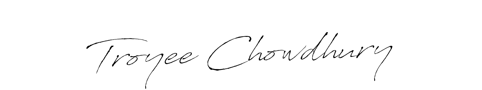 Also we have Troyee Chowdhury name is the best signature style. Create professional handwritten signature collection using Antro_Vectra autograph style. Troyee Chowdhury signature style 6 images and pictures png