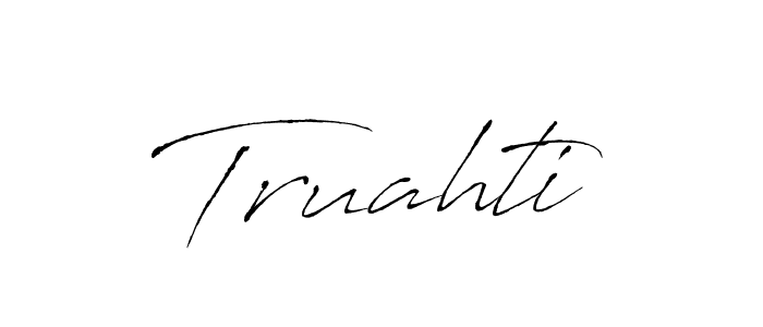 Best and Professional Signature Style for Truahti. Antro_Vectra Best Signature Style Collection. Truahti signature style 6 images and pictures png