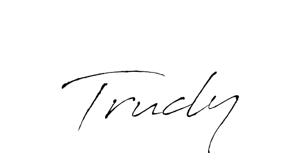 How to make Trucly name signature. Use Antro_Vectra style for creating short signs online. This is the latest handwritten sign. Trucly signature style 6 images and pictures png