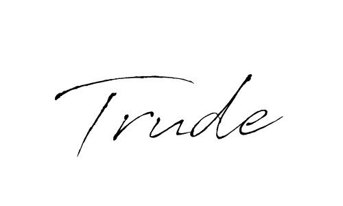 Similarly Antro_Vectra is the best handwritten signature design. Signature creator online .You can use it as an online autograph creator for name Trude. Trude signature style 6 images and pictures png