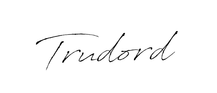 Design your own signature with our free online signature maker. With this signature software, you can create a handwritten (Antro_Vectra) signature for name Trudord. Trudord signature style 6 images and pictures png
