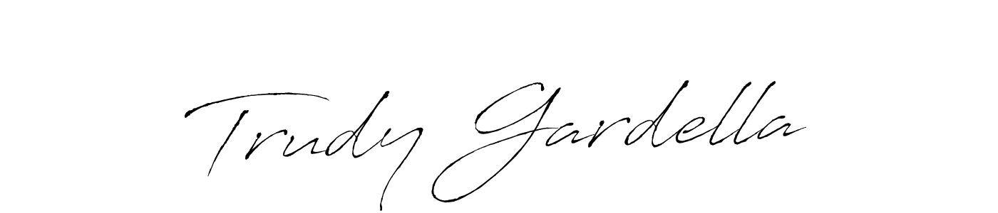 Antro_Vectra is a professional signature style that is perfect for those who want to add a touch of class to their signature. It is also a great choice for those who want to make their signature more unique. Get Trudy Gardella name to fancy signature for free. Trudy Gardella signature style 6 images and pictures png