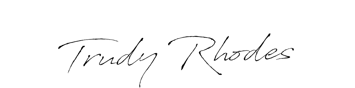 Once you've used our free online signature maker to create your best signature Antro_Vectra style, it's time to enjoy all of the benefits that Trudy Rhodes name signing documents. Trudy Rhodes signature style 6 images and pictures png