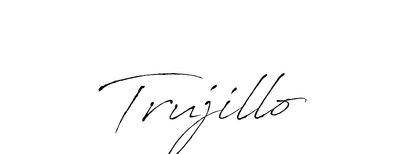 Make a beautiful signature design for name Trujillo. With this signature (Antro_Vectra) style, you can create a handwritten signature for free. Trujillo signature style 6 images and pictures png