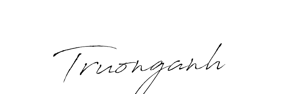 Design your own signature with our free online signature maker. With this signature software, you can create a handwritten (Antro_Vectra) signature for name Truonganh. Truonganh signature style 6 images and pictures png