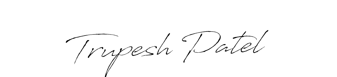 Also You can easily find your signature by using the search form. We will create Trupesh Patel name handwritten signature images for you free of cost using Antro_Vectra sign style. Trupesh Patel signature style 6 images and pictures png
