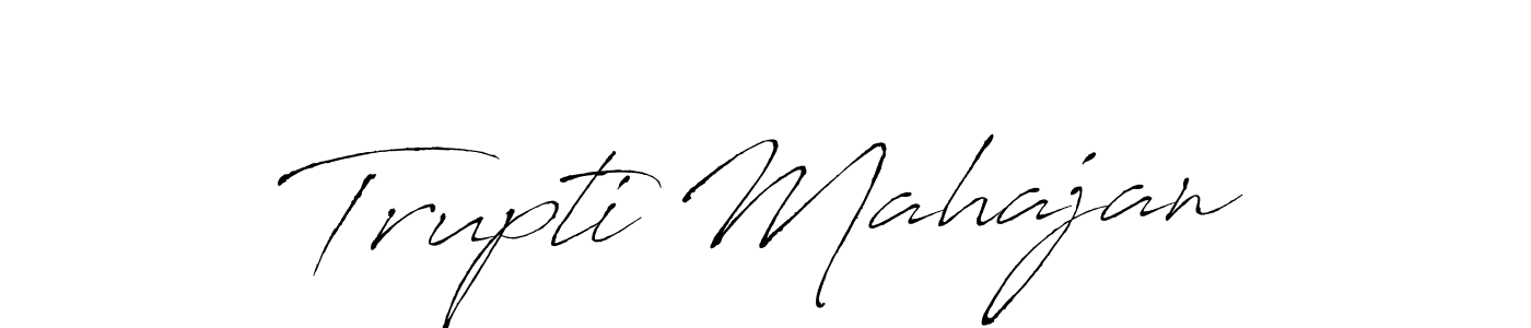 It looks lik you need a new signature style for name Trupti Mahajan. Design unique handwritten (Antro_Vectra) signature with our free signature maker in just a few clicks. Trupti Mahajan signature style 6 images and pictures png