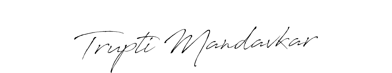 Similarly Antro_Vectra is the best handwritten signature design. Signature creator online .You can use it as an online autograph creator for name Trupti Mandavkar. Trupti Mandavkar signature style 6 images and pictures png