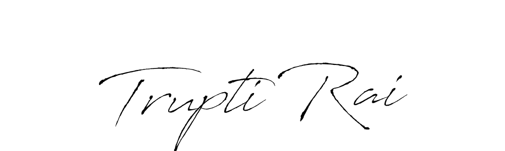 Design your own signature with our free online signature maker. With this signature software, you can create a handwritten (Antro_Vectra) signature for name Trupti Rai. Trupti Rai signature style 6 images and pictures png