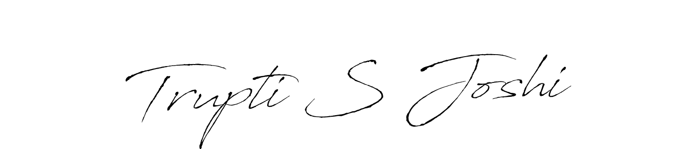 How to make Trupti S Joshi name signature. Use Antro_Vectra style for creating short signs online. This is the latest handwritten sign. Trupti S Joshi signature style 6 images and pictures png