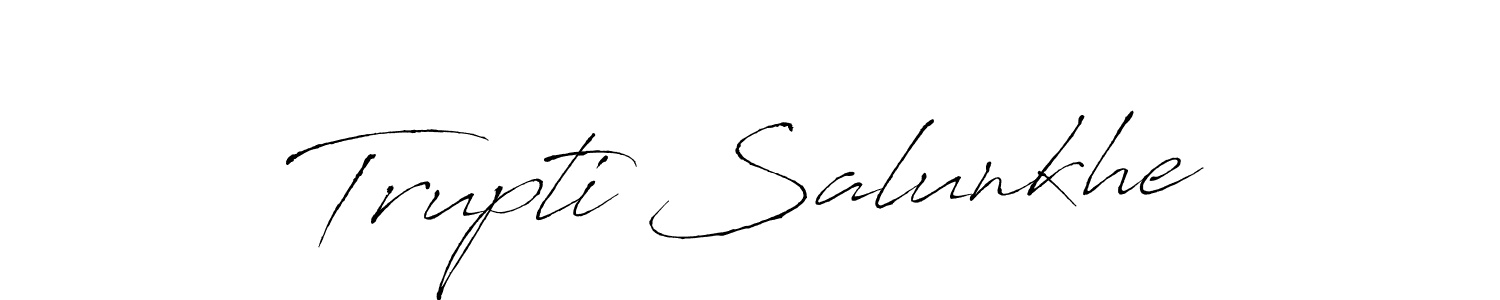 Also You can easily find your signature by using the search form. We will create Trupti Salunkhe name handwritten signature images for you free of cost using Antro_Vectra sign style. Trupti Salunkhe signature style 6 images and pictures png