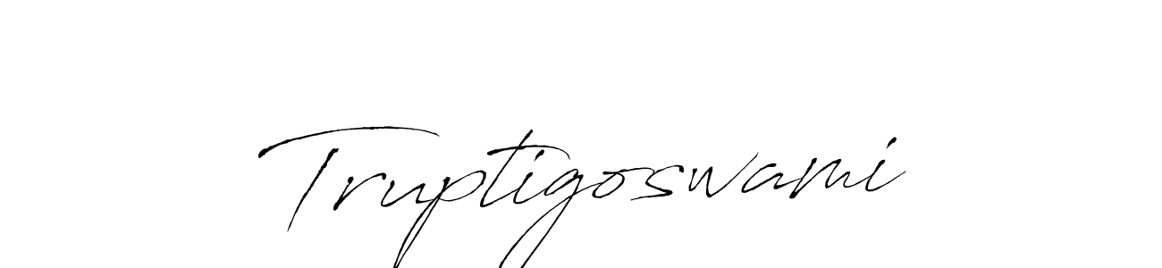 The best way (Antro_Vectra) to make a short signature is to pick only two or three words in your name. The name Truptigoswami include a total of six letters. For converting this name. Truptigoswami signature style 6 images and pictures png