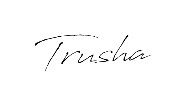 Also we have Trusha name is the best signature style. Create professional handwritten signature collection using Antro_Vectra autograph style. Trusha signature style 6 images and pictures png