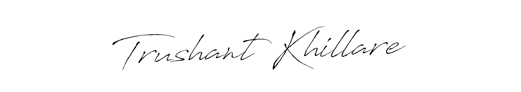 Here are the top 10 professional signature styles for the name Trushant Khillare. These are the best autograph styles you can use for your name. Trushant Khillare signature style 6 images and pictures png