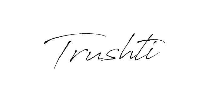 Here are the top 10 professional signature styles for the name Trushti. These are the best autograph styles you can use for your name. Trushti signature style 6 images and pictures png