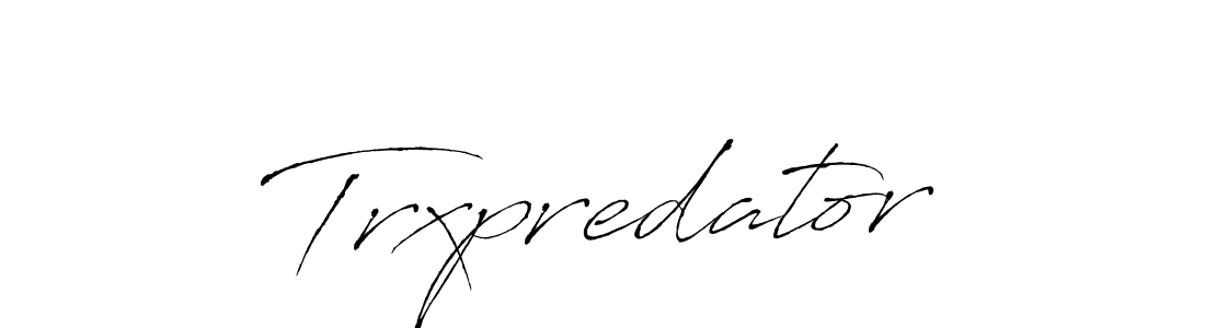 Use a signature maker to create a handwritten signature online. With this signature software, you can design (Antro_Vectra) your own signature for name Trxpredator. Trxpredator signature style 6 images and pictures png