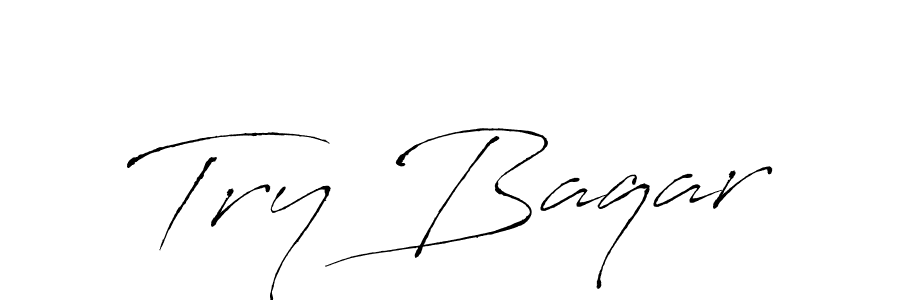 This is the best signature style for the Try Baqar name. Also you like these signature font (Antro_Vectra). Mix name signature. Try Baqar signature style 6 images and pictures png