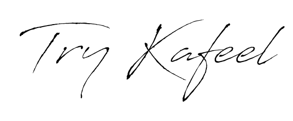 The Antro_Vectra lettering style adds unique flourish to name Try Kafeel. Stand out with a custom digital autograph made in seconds. Try Kafeel signature style 6 images and pictures png