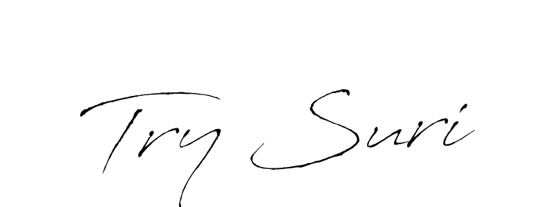 You can use this online signature creator to create a handwritten signature for the name Try Suri. This is the best online autograph maker. Try Suri signature style 6 images and pictures png