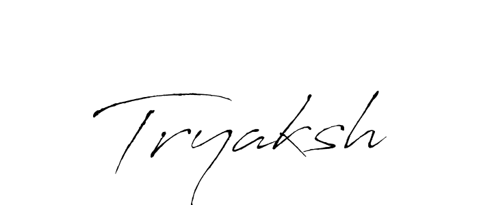 Use a signature maker to create a handwritten signature online. With this signature software, you can design (Antro_Vectra) your own signature for name Tryaksh. Tryaksh signature style 6 images and pictures png