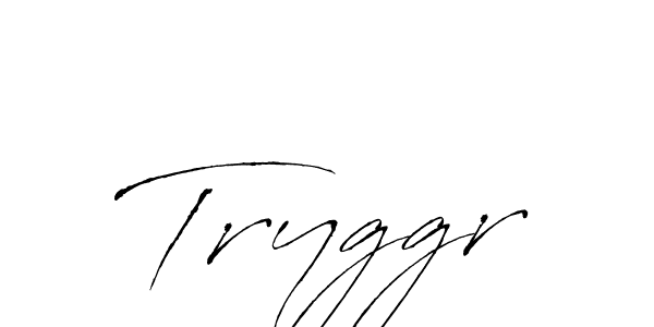 You should practise on your own different ways (Antro_Vectra) to write your name (Tryggr) in signature. don't let someone else do it for you. Tryggr signature style 6 images and pictures png