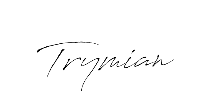 How to make Trymian signature? Antro_Vectra is a professional autograph style. Create handwritten signature for Trymian name. Trymian signature style 6 images and pictures png