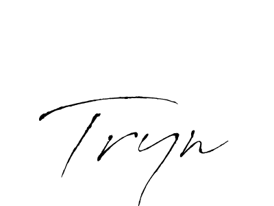 Antro_Vectra is a professional signature style that is perfect for those who want to add a touch of class to their signature. It is also a great choice for those who want to make their signature more unique. Get Tryn name to fancy signature for free. Tryn signature style 6 images and pictures png