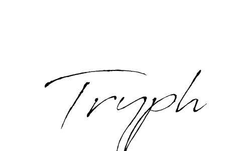 Make a beautiful signature design for name Tryph. With this signature (Antro_Vectra) style, you can create a handwritten signature for free. Tryph signature style 6 images and pictures png