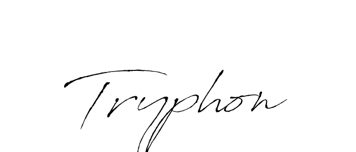 How to make Tryphon name signature. Use Antro_Vectra style for creating short signs online. This is the latest handwritten sign. Tryphon signature style 6 images and pictures png