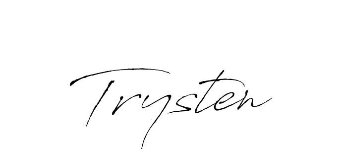 Create a beautiful signature design for name Trysten. With this signature (Antro_Vectra) fonts, you can make a handwritten signature for free. Trysten signature style 6 images and pictures png