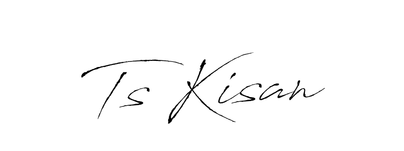 You should practise on your own different ways (Antro_Vectra) to write your name (Ts Kisan) in signature. don't let someone else do it for you. Ts Kisan signature style 6 images and pictures png