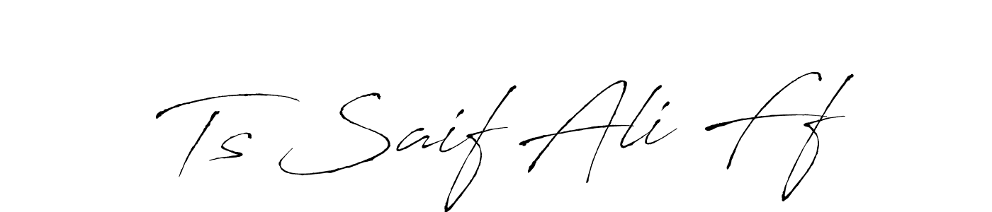 Use a signature maker to create a handwritten signature online. With this signature software, you can design (Antro_Vectra) your own signature for name Ts Saif Ali Ff. Ts Saif Ali Ff signature style 6 images and pictures png