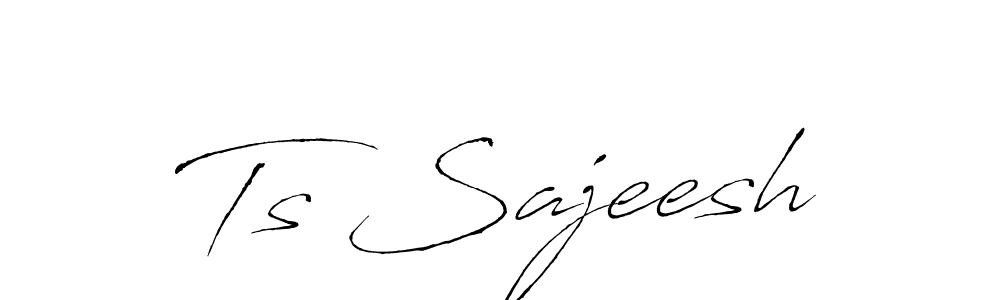 Create a beautiful signature design for name Ts Sajeesh. With this signature (Antro_Vectra) fonts, you can make a handwritten signature for free. Ts Sajeesh signature style 6 images and pictures png