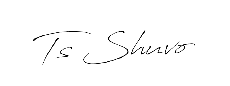 Make a beautiful signature design for name Ts Shuvo. With this signature (Antro_Vectra) style, you can create a handwritten signature for free. Ts Shuvo signature style 6 images and pictures png