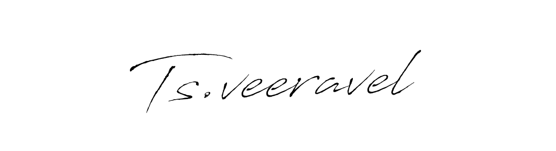 How to make Ts.veeravel name signature. Use Antro_Vectra style for creating short signs online. This is the latest handwritten sign. Ts.veeravel signature style 6 images and pictures png
