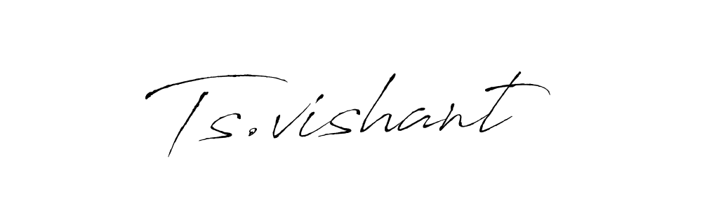 Ts.vishant stylish signature style. Best Handwritten Sign (Antro_Vectra) for my name. Handwritten Signature Collection Ideas for my name Ts.vishant. Ts.vishant signature style 6 images and pictures png