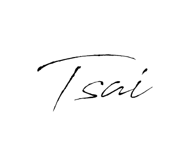 Make a beautiful signature design for name Tsai. With this signature (Antro_Vectra) style, you can create a handwritten signature for free. Tsai signature style 6 images and pictures png