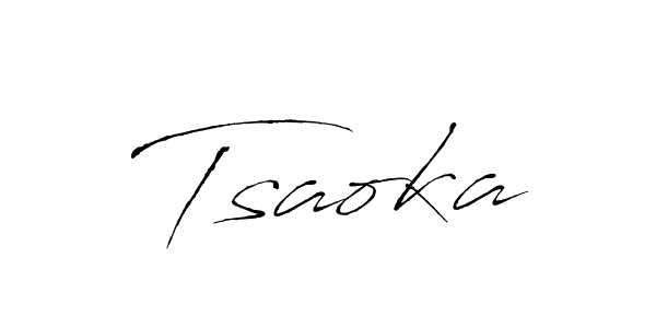 Tsaoka stylish signature style. Best Handwritten Sign (Antro_Vectra) for my name. Handwritten Signature Collection Ideas for my name Tsaoka. Tsaoka signature style 6 images and pictures png