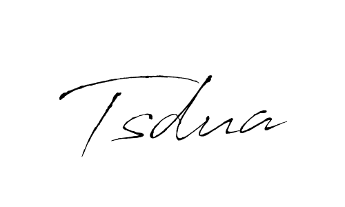Use a signature maker to create a handwritten signature online. With this signature software, you can design (Antro_Vectra) your own signature for name Tsdua. Tsdua signature style 6 images and pictures png