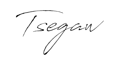 The Antro_Vectra font transforms the name Tsegaw into an executive sign with sharp precision and distinguished character. Tsegaw signature style 6 images and pictures png