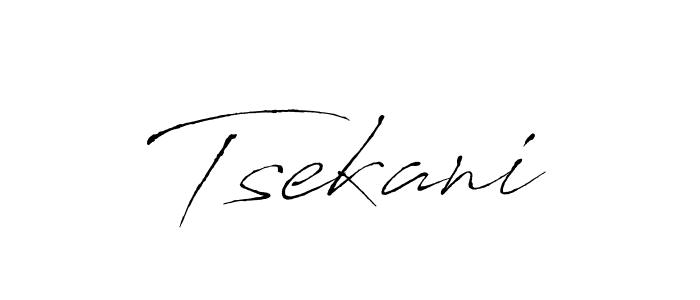 Design your own signature with our free online signature maker. With this signature software, you can create a handwritten (Antro_Vectra) signature for name Tsekani. Tsekani signature style 6 images and pictures png