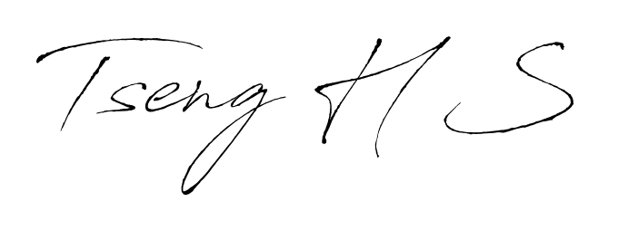 A classic penmanship look for Tseng H S. The Antro_Vectra font brings timeless elegance and confidence to every signed document. Tseng H S signature style 6 images and pictures png