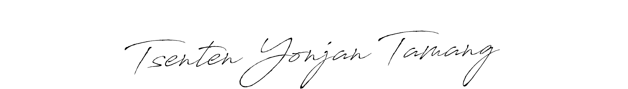 Create a beautiful signature design for name Tsenten Yonjan Tamang. With this signature (Antro_Vectra) fonts, you can make a handwritten signature for free. Tsenten Yonjan Tamang signature style 6 images and pictures png