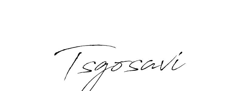 Make a beautiful signature design for name Tsgosavi. With this signature (Antro_Vectra) style, you can create a handwritten signature for free. Tsgosavi signature style 6 images and pictures png