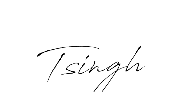 Antro_Vectra is a professional signature style that is perfect for those who want to add a touch of class to their signature. It is also a great choice for those who want to make their signature more unique. Get Tsingh name to fancy signature for free. Tsingh signature style 6 images and pictures png