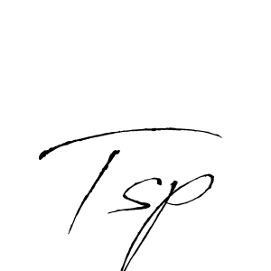 Use a signature maker to create a handwritten signature online. With this signature software, you can design (Antro_Vectra) your own signature for name Tsp. Tsp signature style 6 images and pictures png