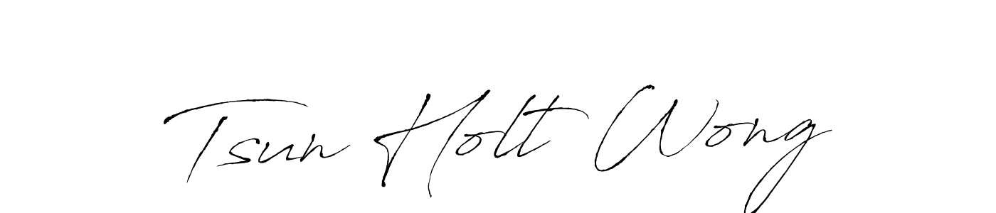 Make a beautiful signature design for name Tsun Holt Wong. With this signature (Antro_Vectra) style, you can create a handwritten signature for free. Tsun Holt Wong signature style 6 images and pictures png