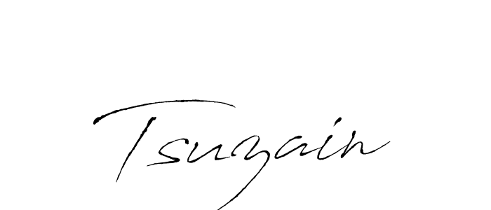 Design your own signature with our free online signature maker. With this signature software, you can create a handwritten (Antro_Vectra) signature for name Tsuzain. Tsuzain signature style 6 images and pictures png