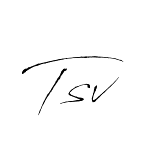 How to make Tsv signature? Antro_Vectra is a professional autograph style. Create handwritten signature for Tsv name. Tsv signature style 6 images and pictures png