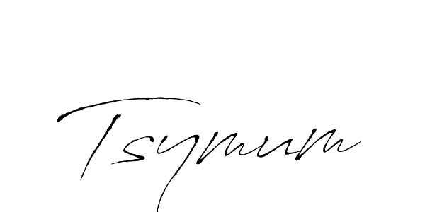 Create a beautiful signature design for name Tsymum. With this signature (Antro_Vectra) fonts, you can make a handwritten signature for free. Tsymum signature style 6 images and pictures png